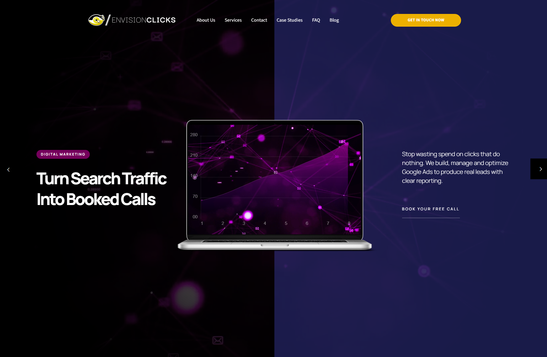 Envision Clicks landing page preview